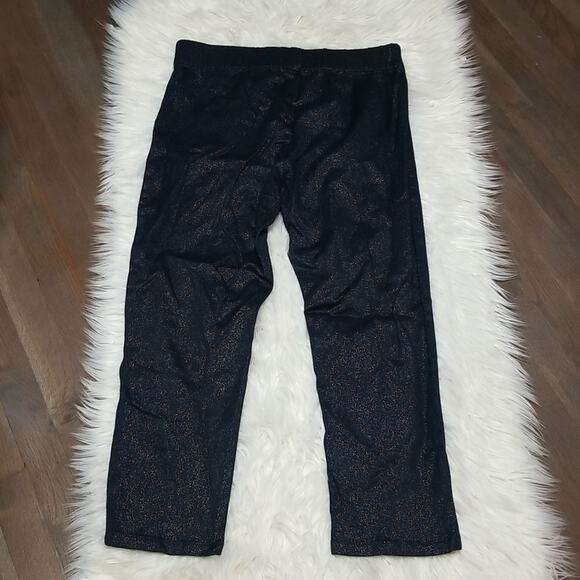 Soft Surroundings Sparkly Black Pull on Ankle Pants - Picture 6 of 10